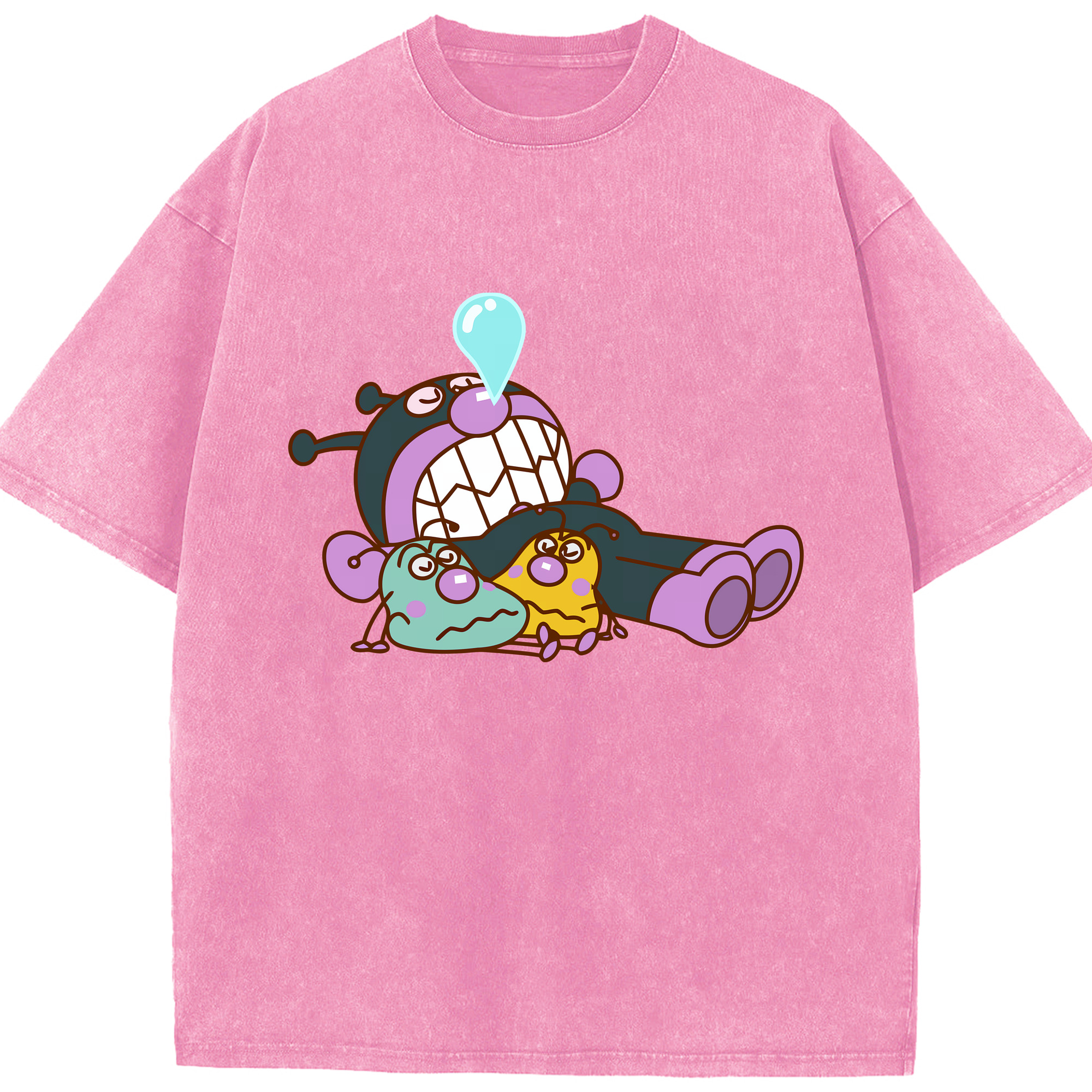 （画像用） アンパンマン Anpanman 綿100% ヴィンテージ風 半袖Tシャツ（フロントプリント）